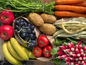 Panier de fruits et légumes