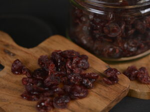Cranberries séchées en bocal (4,90€ les 240g)